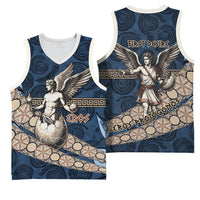 Eros Greek Mythology Protogonos Basketball Jersey Winged Eros Emerging From Cosmic Egg Greek Key