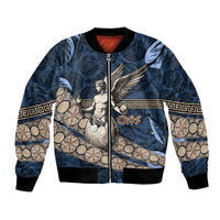 Eros Greek Mythology Protogonos Bomber Jacket Winged Eros Emerging From Cosmic Egg Greek Key
