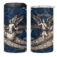 Eros Greek Mythology Protogonos 4 in 1 Can Cooler Tumbler Winged Eros Emerging From Cosmic Egg Greek Key