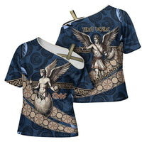 Eros Greek Mythology Protogonos Cross Shoulder Shirt Winged Eros Emerging From Cosmic Egg Greek Key