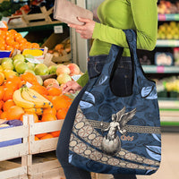 Eros Greek Mythology Protogonos Grocery Bag Winged Eros Emerging From Cosmic Egg Greek Key