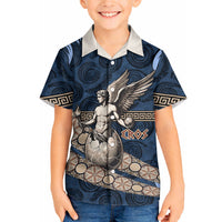 Eros Greek Mythology Protogonos Hawaiian Shirt Winged Eros Emerging From Cosmic Egg Greek Key