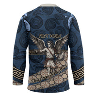 Eros Greek Mythology Protogonos Hockey Jersey Winged Eros Emerging From Cosmic Egg Greek Key