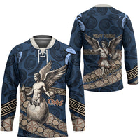 Eros Greek Mythology Protogonos Hockey Jersey Winged Eros Emerging From Cosmic Egg Greek Key
