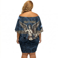 Eros Greek Mythology Protogonos Off Shoulder Short Dress Winged Eros Emerging From Cosmic Egg Greek Key