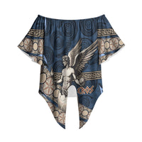 Eros Greek Mythology Protogonos Off Shoulder Wrap Waist Top Winged Eros Emerging From Cosmic Egg Greek Key