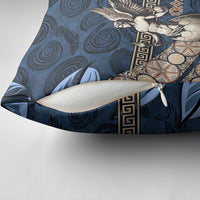 Eros Greek Mythology Protogonos Pillow Cover Winged Eros Emerging From Cosmic Egg Greek Key