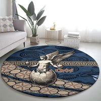 Eros Greek Mythology Protogonos Round Carpet Winged Eros Emerging From Cosmic Egg Greek Key