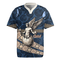 Eros Greek Mythology Protogonos Rugby Jersey Winged Eros Emerging From Cosmic Egg Greek Key