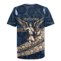 Eros Greek Mythology Protogonos Rugby Jersey Winged Eros Emerging From Cosmic Egg Greek Key