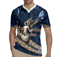 Eros Greek Mythology Protogonos Rugby Jersey Winged Eros Emerging From Cosmic Egg Greek Key
