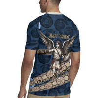 Eros Greek Mythology Protogonos Rugby Jersey Winged Eros Emerging From Cosmic Egg Greek Key