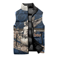 Eros Greek Mythology Protogonos Sleeveless Puffer Jacket Winged Eros Emerging From Cosmic Egg Greek Key