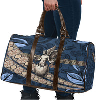 Eros Greek Mythology Protogonos Travel Bag Winged Eros Emerging From Cosmic Egg Greek Key
