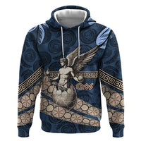 Eros Greek Mythology Protogonos Zip Hoodie Winged Eros Emerging From Cosmic Egg Greek Key