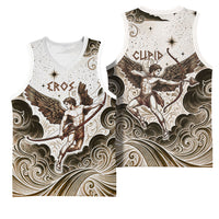 Eros Greek Mythology Cupid God Of Love Basketball Jersey Winged Archer Eros Bow Arrow And Celestial Clouds
