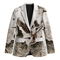 Eros Greek Mythology Cupid God Of Love Blazer Winged Archer Eros Bow Arrow And Celestial Clouds