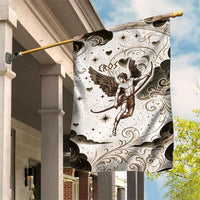 Eros Greek Mythology Cupid God Of Love Garden Flag Winged Archer Eros Bow Arrow And Celestial Clouds