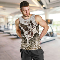 Eros Greek Mythology Cupid God Of Love Men Tank Top Winged Archer Eros Bow Arrow And Celestial Clouds