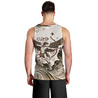 Eros Greek Mythology Cupid God Of Love Men Tank Top Winged Archer Eros Bow Arrow And Celestial Clouds