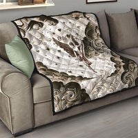 Eros Greek Mythology Cupid God Of Love Quilt Winged Archer Eros Bow Arrow And Celestial Clouds