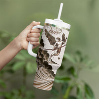 Eros Greek Mythology Cupid God Of Love Tumbler With Handle Winged Archer Eros Bow Arrow And Celestial Clouds