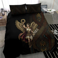 Nike Goddess Bedding Set Ancient Greece Laurel Wreath And Greek Key