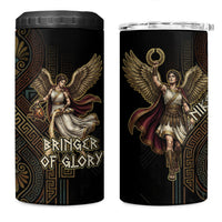 Nike Goddess 4 in 1 Can Cooler Tumbler Ancient Greece Laurel Wreath And Greek Key