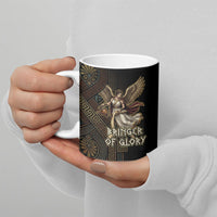 Nike Goddess Ceramic Mug Ancient Greece Laurel Wreath And Greek Key