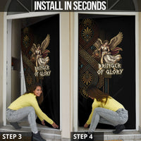Nike Goddess Door Cover Ancient Greece Laurel Wreath And Greek Key