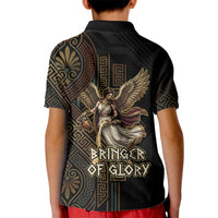 Nike Goddess Kid Polo Shirt Ancient Greece Laurel Wreath And Greek Key