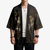Nike Goddess Kimono Ancient Greece Laurel Wreath And Greek Key