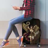 Nike Goddess Luggage Cover Ancient Greece Laurel Wreath And Greek Key