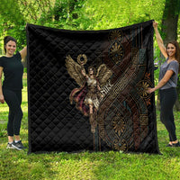 Nike Goddess Quilt Ancient Greece Laurel Wreath And Greek Key