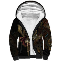Nike Goddess Sherpa Hoodie Ancient Greece Laurel Wreath And Greek Key