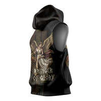 Nike Goddess Sleeveless Hoodie Ancient Greece Laurel Wreath And Greek Key