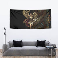 Nike Goddess Tapestry Ancient Greece Laurel Wreath And Greek Key