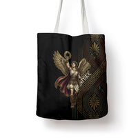 Nike Goddess Tote Bag Ancient Greece Laurel Wreath And Greek Key