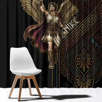 Nike Goddess Window Curtain Ancient Greece Laurel Wreath And Greek Key