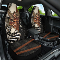 Nike Goddess Car Seat Cover Winged Goddess Lyre Instrument And Greek Key