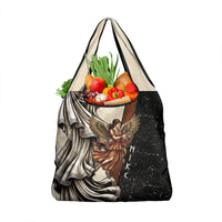 Nike Goddess Grocery Bag Winged Goddess Lyre Instrument And Greek Key