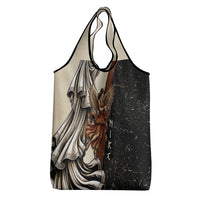Nike Goddess Grocery Bag Winged Goddess Lyre Instrument And Greek Key