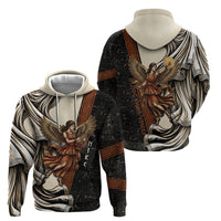 Nike Goddess Hoodie Winged Goddess Lyre Instrument And Greek Key