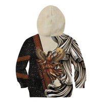 Nike Goddess Kid Hoodie Winged Goddess Lyre Instrument And Greek Key