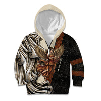 Nike Goddess Kid Hoodie Winged Goddess Lyre Instrument And Greek Key
