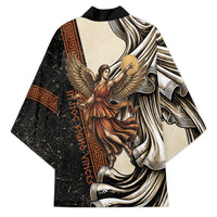 Nike Goddess Kimono Winged Goddess Lyre Instrument And Greek Key