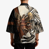 Nike Goddess Kimono Winged Goddess Lyre Instrument And Greek Key