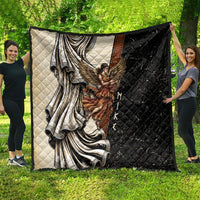 Nike Goddess Quilt Winged Goddess Lyre Instrument And Greek Key