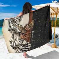 Nike Goddess Sarong Winged Goddess Lyre Instrument And Greek Key