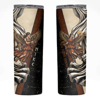 Nike Goddess Skinny Tumbler Winged Goddess Lyre Instrument And Greek Key